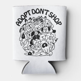 Porta-lata Salvamento de Adoção de Cães Coozie Cooler