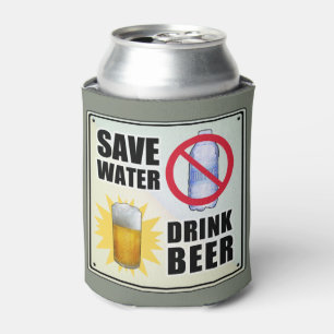 Porta-lata Salvar a água - cerveja da bebida