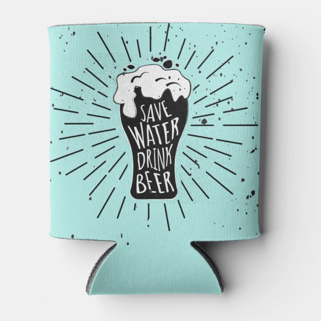 Porta-lata Salvar Água Bebida (Frente)