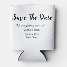 Porta-lata Salvar o texto moderno do site de casamento QR da