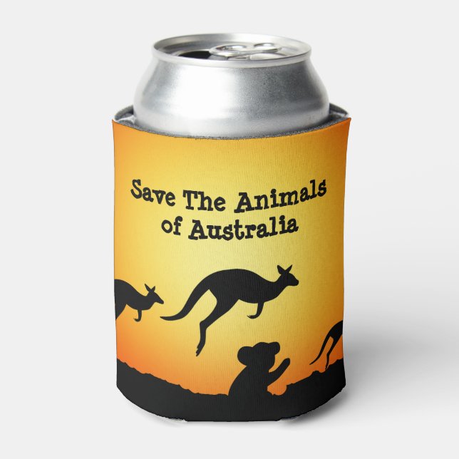Porta-lata Salvar os animais da Austrália (Can Front)
