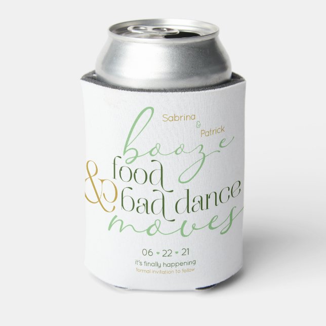 Porta-lata Salve a data em que a Comida Verde Booze está dani (Can Back)