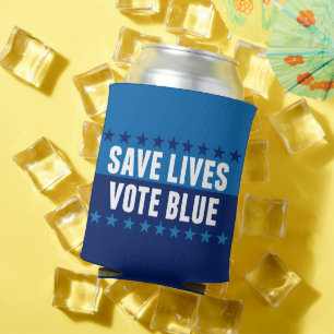 Porta-lata Salve Vidas Vote Azul Eleição 2026