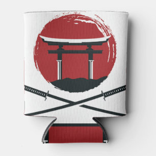 Porta-lata Samurai Sword: Torii Gate Cartoon