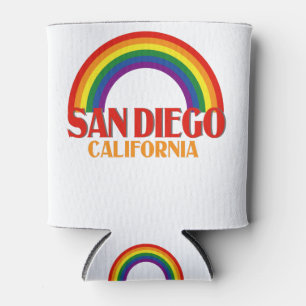 Porta-lata San Diego LGBT Dia Arco-Íris Orgulho de Bandeira 
