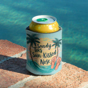 Porta-lata Sandy Toes Sun-Kissed Nose Beach