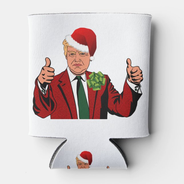 Porta-lata santa claus donald trump (Frente)