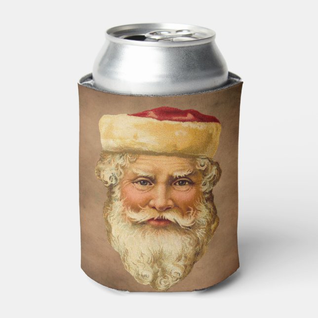 Porta-lata Santa Claus Vintage pode resfriar (Can Front)