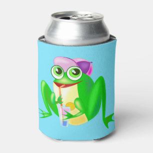 Porta-lata Sapo de festa feliz pode resfriar