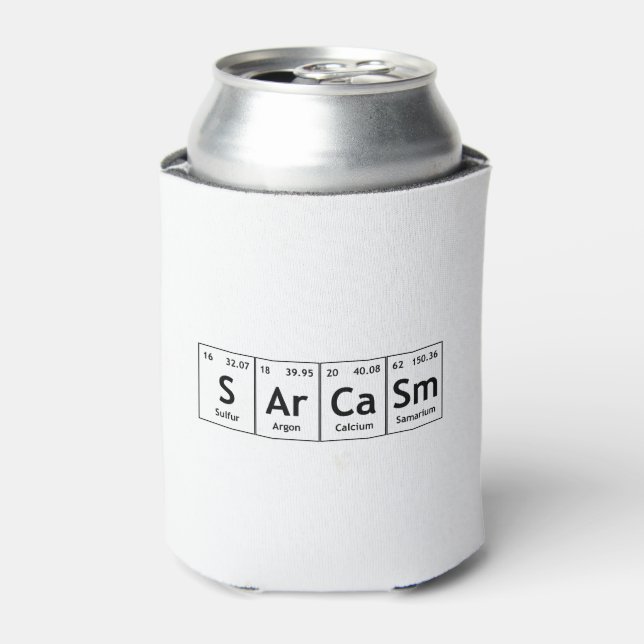 Porta-lata SArCaSm Elementos de Mesa Periódicos Química de Pa (Can Front)