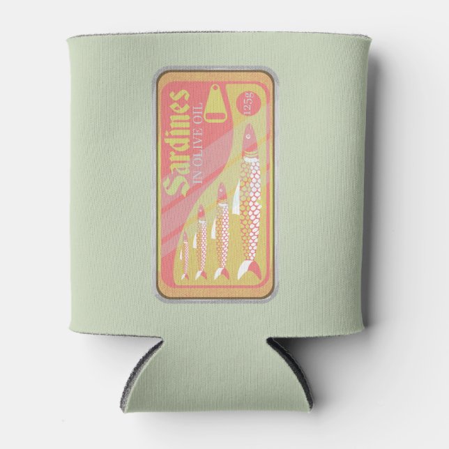 Porta-lata Sardinha no estilo poster (Frente)