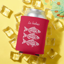 Porta-lata Sardinhas - Havaí - Pescador - Vermelho de Cereja