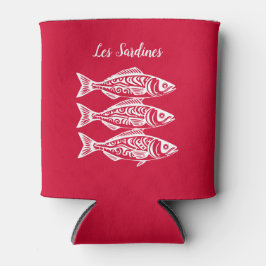 Porta-lata Sardinhas - Havaí - Pescador - Vermelho de Cereja 