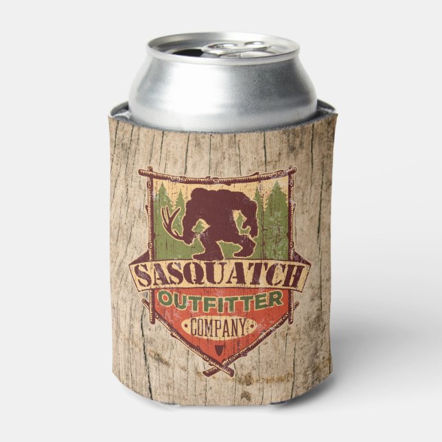 Porta-lata Sasquatch Outfitter Company Beber Coozie (Can Front)