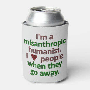 Porta-lata Sátira Misanthropic do solitário do humanista