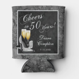 Porta-lata Saúde a 50 anos Prata e Preto