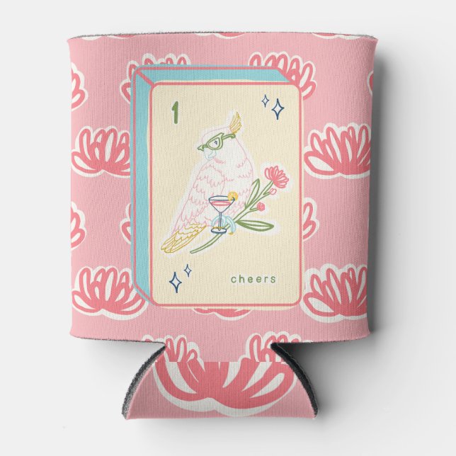 Porta-lata Saúde a Bird Mahjong Can Cooler (Frente)