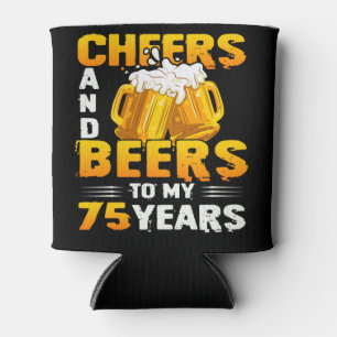 Porta-lata Saúde E Cerveja Aos Meus 75 Anos 75 De Presente De