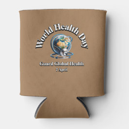 Porta-lata Saúde Global da guarda. Dia Mundial da Saúde.