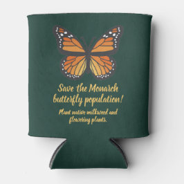 Porta-lata Save the Monarch butterfly