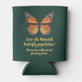 Porta-lata Save the Monarch butterfly