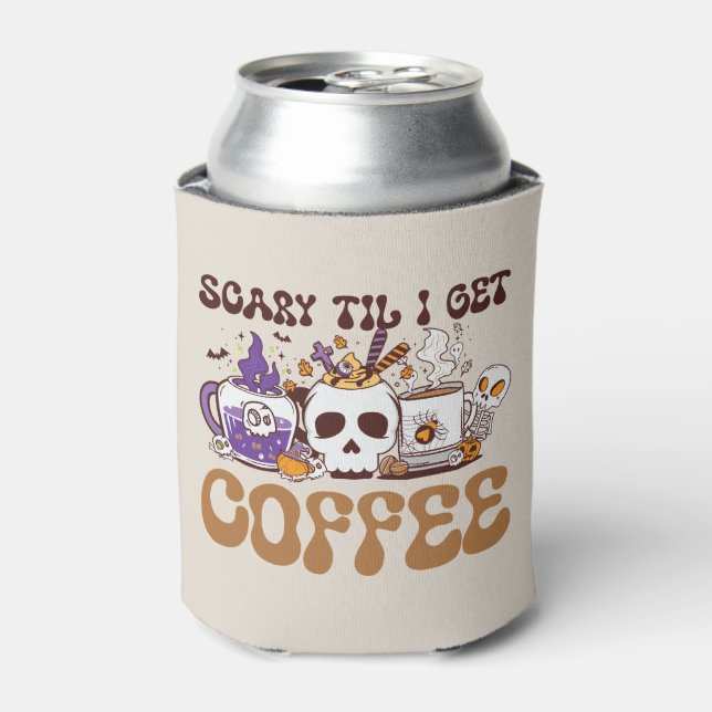 Porta-lata Scary Til Eu Vou Pegar Café (Can Front)