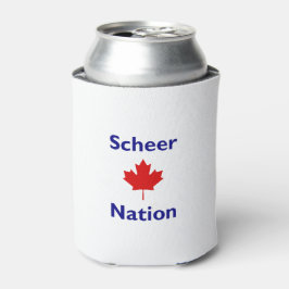 Porta-lata Scheer Nation Canada Election Red Maple Leaf Color