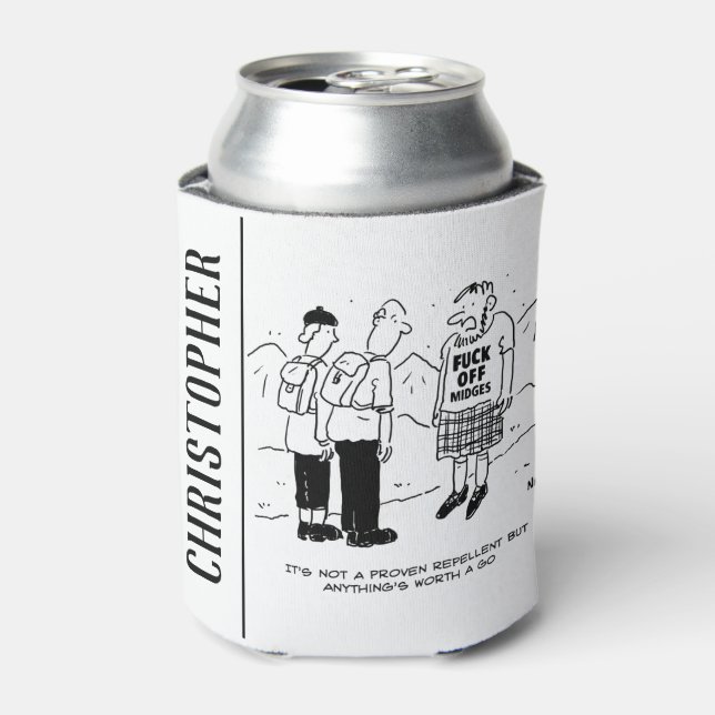 Porta-lata Scotsman tem um método inovador de repelir imundíc (Can Front)