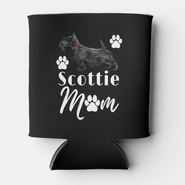 Porta-lata Scottish Terrier Scottie Dog Mãe (Frente)