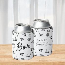 Porta-lata Script Moderno de Escova Lingerie Chá de Noiva