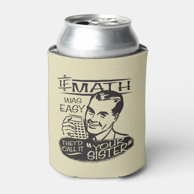 Porta-lata Se a matemática fosse fácil (Can Front)