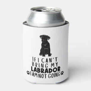 Porta-lata Se eu não puder trazer meu cachorro preto Labrador