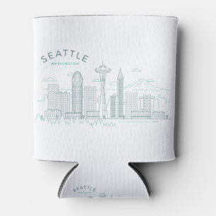 Porta-lata Seattle Skyline Stroke