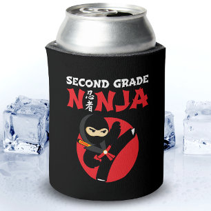 Porta-lata segundo Grau Ninja Chute Primeiro Dia De Volta À E