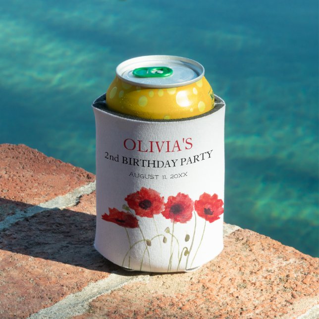 Porta-lata segundo Segunda Festa de aniversário Poppies Baby  (Piscina in situ)