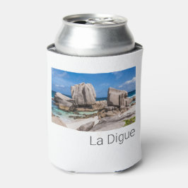 Porta-lata Seicheles La Digue Anse Marron Beach Vintage