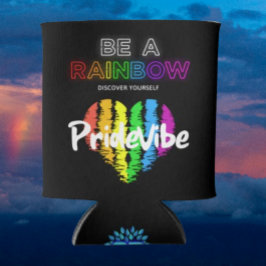 Porta-lata Seja um Arco-íris Descubra-se pela PrideVibe