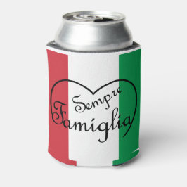 Porta-lata Sempre Famiglia Coração Italiano "Família Sempre"