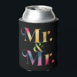 Porta-lata Senhor & Senhor Festa de Despedida Gay Casamento G<br><div class="desc">Senhor & Senhor Festa de Despedida Gay Casamento Gay</div>