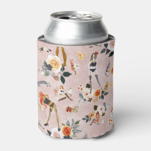 Porta-lata SENHORA DOS GATOS Rosa Floral