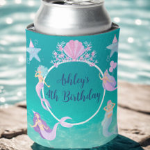 Sereia debaixo do mar aquarela oceano festa infant