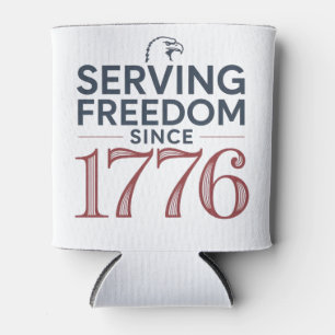 Porta-lata Serviço Liberdade Desde 1776 4 de Julho Aniv. 250º