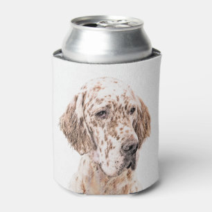 Porta-lata Setter Inglês Laranja Belton - Pintura de Cão