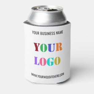 Porta-lata Seu Logotipo Empresarial e Texto Marca de Refriger