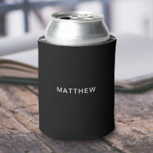 Seu nome Black Can Cooler