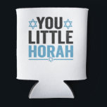 Porta-lata Seu Pequeno Horah Hanukkah Engraçado Judeu Dizendo<br><div class="desc">chanukah, menorah, hanukkah, dreidel, jedesejo, Chrismukkah, feriado, horah, natal, </div>