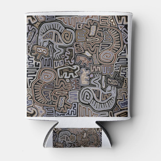 Porta-lata Shaman Peyote Serpent Ritual Spirits (Frente)