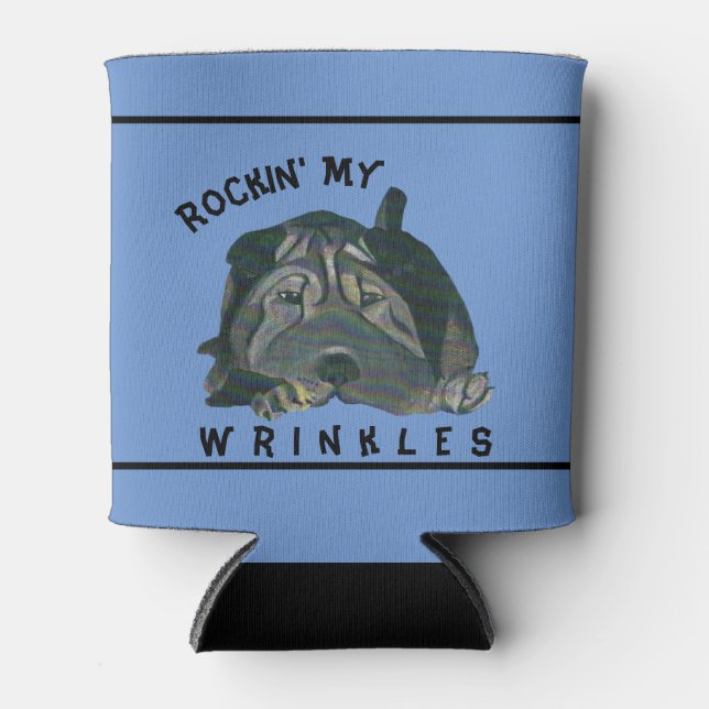 Porta-lata Shar-Pei Chinês Desenhado à Mão - Arrefecer (Frente)