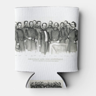 Porta-lata Sherman e seus generais - 1865