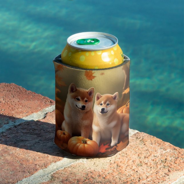 Porta-lata Shiba Inu Puppy Autumn Delight Pumpkin (Piscina in situ)